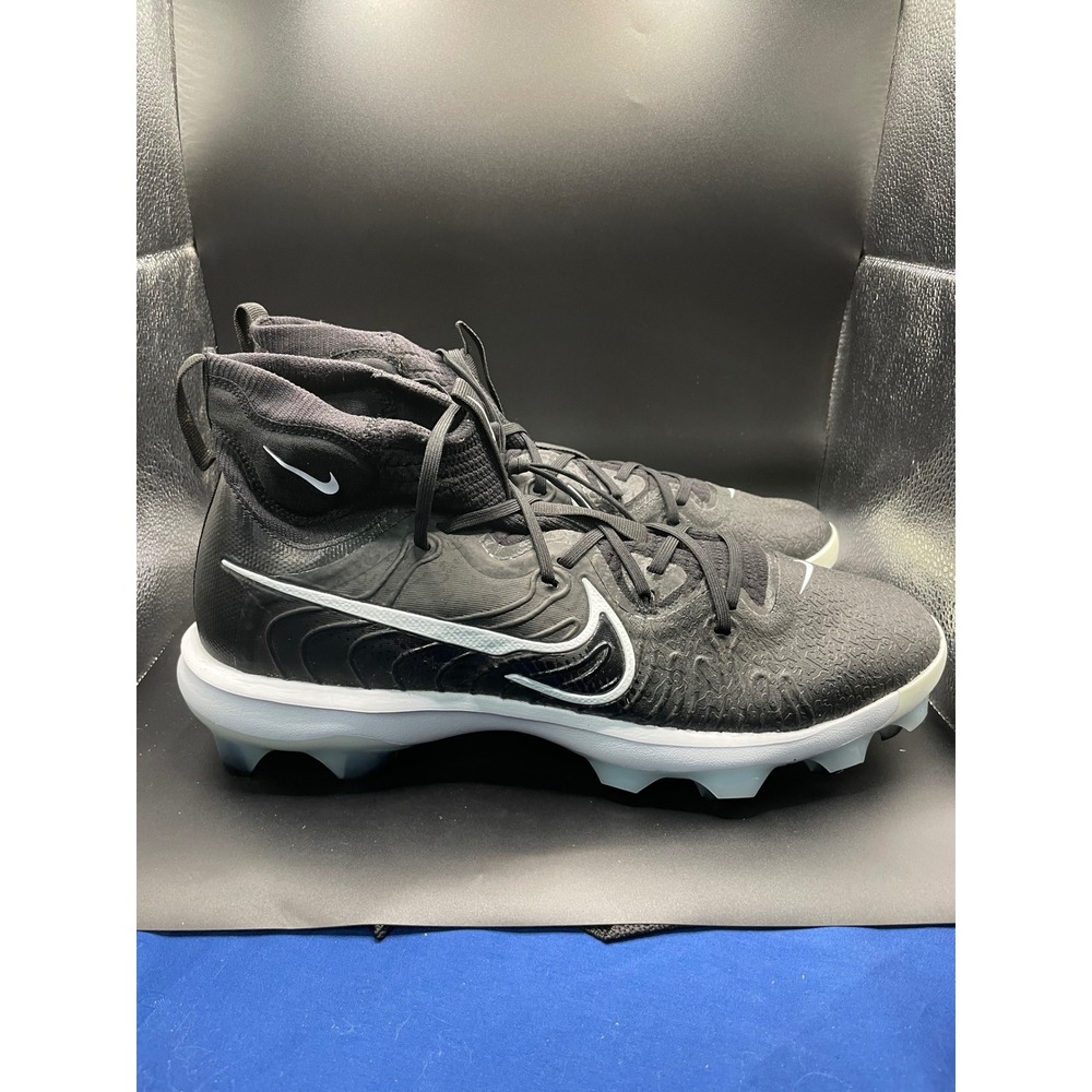 Nike Force Zoom Trout 7 Pro Baseball Cleats Black White Mens 14 CI9949-001